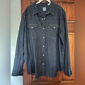 Men’s Levi’s Pearl Snap Button Down-XL